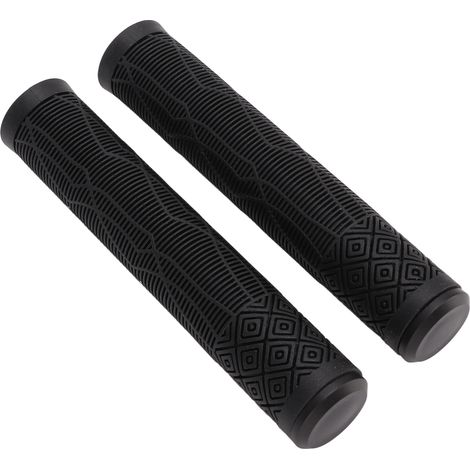 22,2 mm TPE-Gummigriffe für Mountainbikes, rutschfest, weich, mit Verschlusskappe, schwarz (1/5)