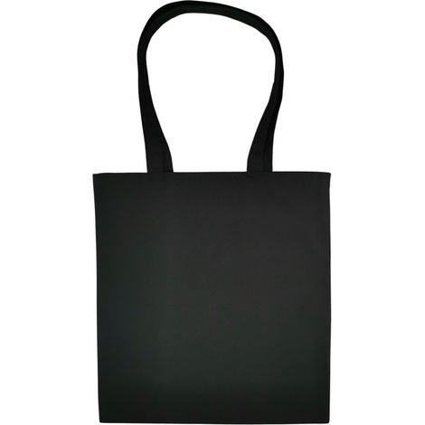 Sac en coton 220 g 380 x 420 mm avec anses, sans impression, lot de 5, noir (1/5)