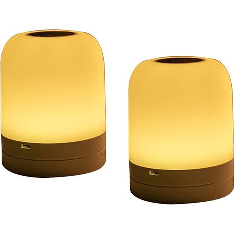 Veilleuse LED pour enfants et adultes, portable et à intensité variable, lampe de table avec 13 couleurs, pour chambre de bébé, blanc (1/5)