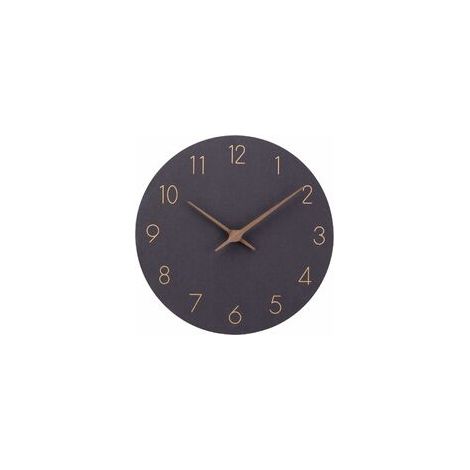 Horloge Murale - 30 Cm - Mouvement Silencieux - Cadran Noir à Chiffres Romains - Pour Chambre Salon Cuisine Bureau (1/5)