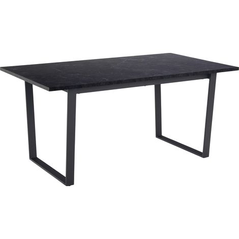 Amble Esstisch 90x160cm schwarz Marmor Print. (1/5)