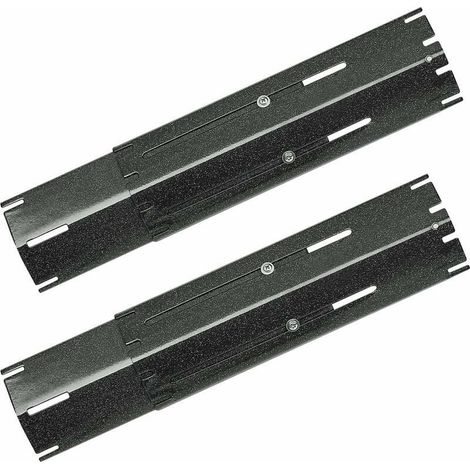 29.9 à 53,9cm Plaques Tentes Chauffantes de Barbecue Réglable en Porcelaine Emaillée pour Barbecue Grill à Gaz Charbroil, Nexgrill, Landmann, Brinkman, Backyard Barre Aromatisante, Lot de 2 (1/5)