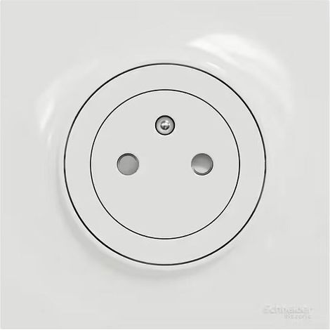 Odace 2P+T - Blanc - Lot de 5