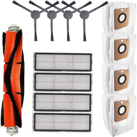 Brosse Principale - Brosse Latérale - Filtre HEPA - Sac À Poussière - Pour Robot Aspirateur Dreame Bot Z10 Pro L10 Plus - Lot de 13 Pièces (1/5)