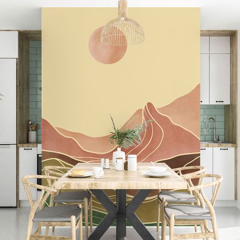Papier peint panoramique - Paysage Boho - 130 cm x 182 cm (1/4)
