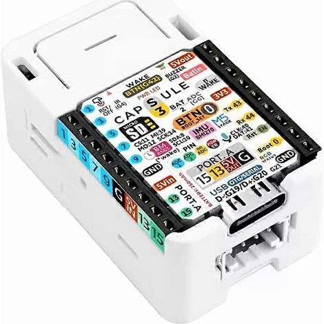 Carte de développement IoT embarquée multifonction M5Capsule avec M5StampS3, centrale inertielle BMI270, horloge infrarouge et buzzer. (1/5)