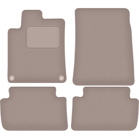 Alfombrillas velour beige para: Peugeot 407 coupé, sedán, familiar (2004-2011) (1/5)