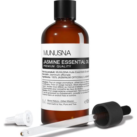 Pure and Natural Jasmine Essential Oil 100ml (1/5)
