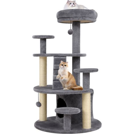 Tour pour chaton multi-niveaux avec condo et échelle d'escalade - GR (1/5)