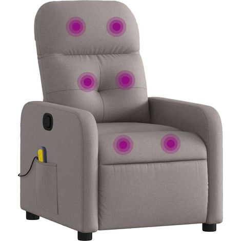 Maison Exclusive - Massagesessel Taupe Stoff