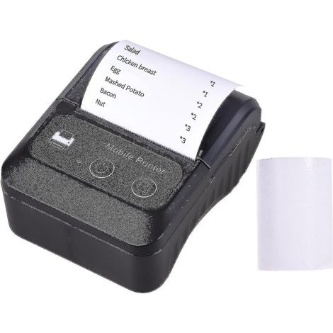 Mini-Bluetooth-Thermodrucker für Kassenbons, kompatibel mit Android, iOS und Windows. Kassensystem (ESC/POS) – Ruikalucky (1/2)