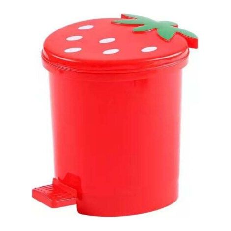 QORVA-Poubelle de cuisine et de bureau en forme de cœur, poubelle de papier de bureau à la mode, poubelle domestique en plastique