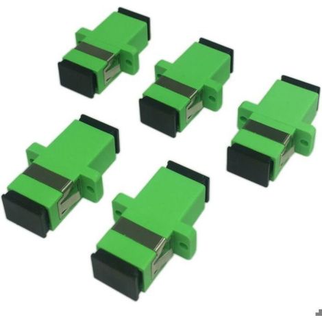 Adaptateur Fibre Optique SC Femelle vers SC Femelle APC - Monomode - Pour Réseau Fibre Optique - 1 Pièce (1/5)