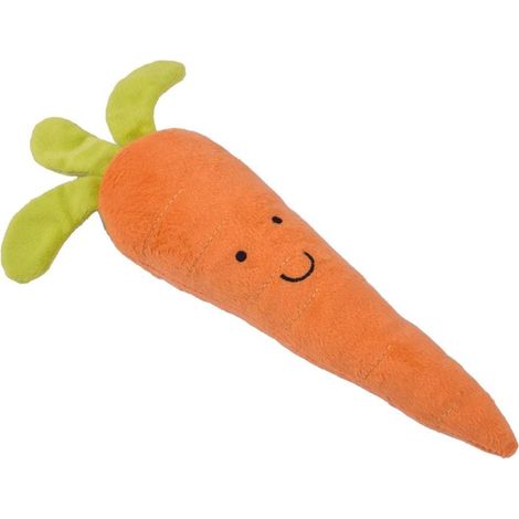 Petface Foodie Faces Fluffy carota Dog Toy