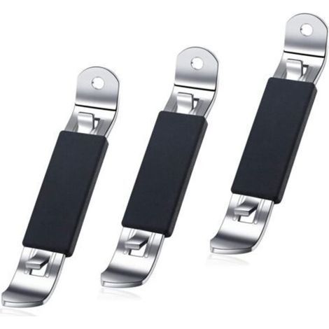 3-Piece Magnetic Bottle Opener Set, Classic Beer Can Opener, Small Stainless Steel Bottle Opener with Magnet for Camping and Travel (1/5)