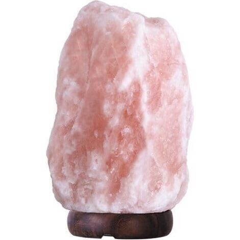 Lampe en sel orange bois E14 Rock 4120 19 cm Rabalux