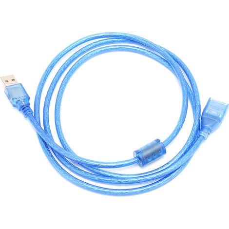 1,5 Meter langes, doppelt geschirmtes USB 2.0-Verlängerungskabel aus Messing (Stecker auf Buchse) für die Datenübertragung (1/5)