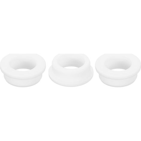 3Pcs Passe-Fils En Caoutchouc 40mm Trou De Perçage, 30mm ID Trou Passe-Fils Chapeau Blanc En Silicone Pour Câblage, Automobile (1/5)
