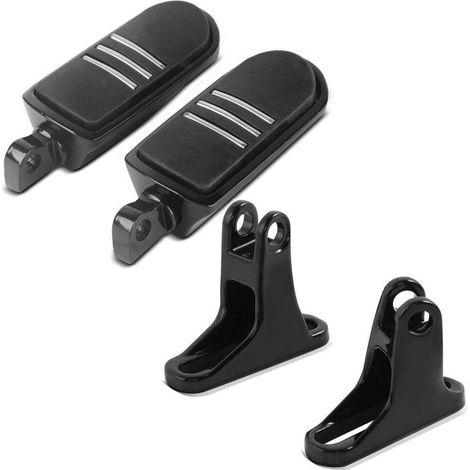 Fußrasten BQ + Passagierfußrastenhalter für Harley Davidson Touring 93-25