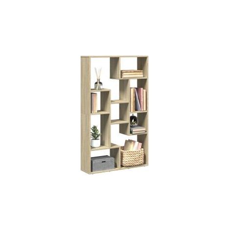 Bibliothèque chêne sonoma 72x20x120 bois d'ingénierie (1/5)