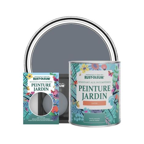 Peinture Jardin, Finition Satinée - Gris Marine (1/3)