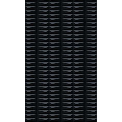 Panneau mural douche en alu-composite VIPANEL - Carrelage Décor Avantgarde Noir - Finition Brillant - 150x255cm (1/5)