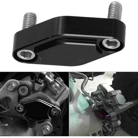 Bouchon de carburateur de bloc de frein de stationnement adapté aux Kawasaki KFX 400 450 et Honda TRX 400EXC (noir). (1/5)