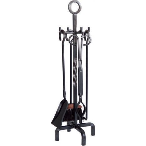 Juego de Accesorios para Chimenea de Hierro Forjado a mano 73 cm  Utensilios para Limpieza de Estufas y Chimeneas (1/5)