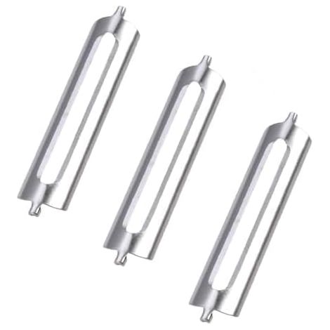 3 Stück Sparschäler Tupper,Schäler für Tupperware,Sparschäler Ersatzklingen Spargelschäler Ersatzklinge,Bester Blade Den,Doppel Ersatzklingenes Famos,Klinge Krebsschäler Messerklingen,Orangenschäler