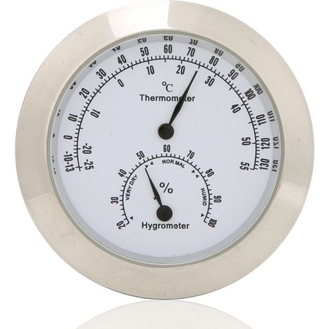 Thermomètre Hygromètre Argent pour Étui de Guitare Violon - Mesure Humidité Température (1/5)
