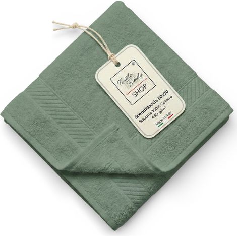 Scendidoccia Bagno Asparago 50x70 Spugna Cotone 450 g/m² - Tappetino Doccia Made in Italy (1/5)