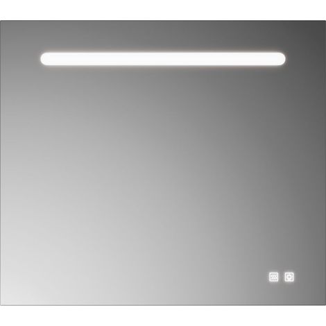 burgbad Lin20 espejo iluminado con iluminación LED horizontal,