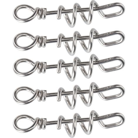 Lot de 5 anneaux de patte en acier inoxydable pour perroquets de petite et moyenne taille. (1/5)