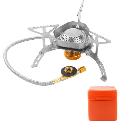 Gas-Campingkocher, 3500-Watt-Gas-Campingkocher, Campingzubehör für Picknicks und Wanderungen im Freien (1/5)