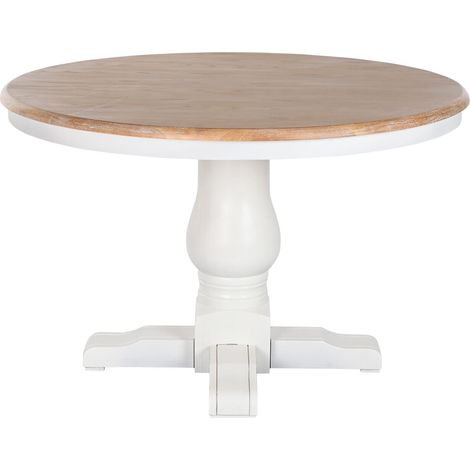 Mesa Redonda Comedor Olmo 120X120X76 Blanco (1/5)
