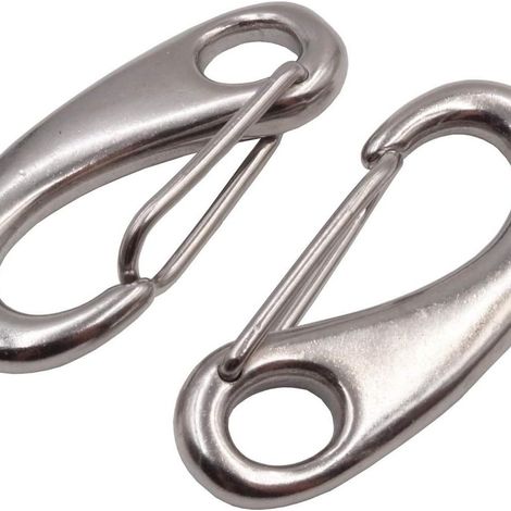 Zwei Eierhaken mit windfester Seilverstärkung, hochbelastbare Hebeösen, Mehrzweckhaken (1/5)