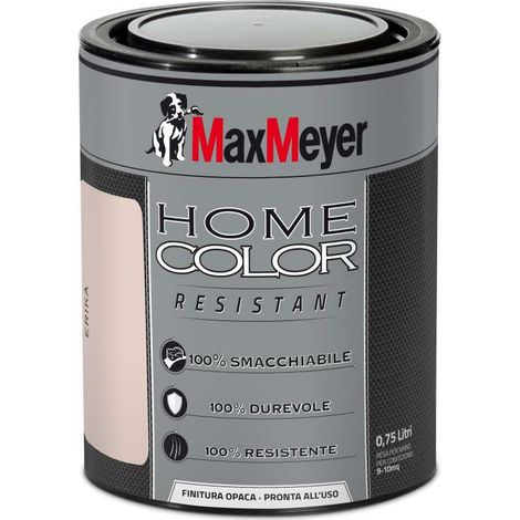 MAXMEYER- PITTURA MURALE DECORATIVA HOMECOLOR RESISTANT 0,75 LT ERIKA (1/2)