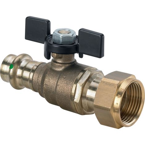 Vanne à bille avec SC Easytop 2275.7 en bronze au silicium G3/4x15mm