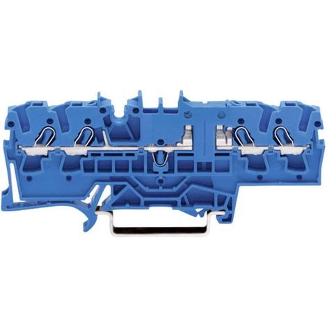 WAGO 2002-1804 borne de paso eléctrica azul 4 polos