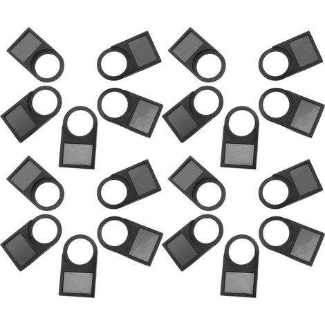 50pcs Panneaux de Signalisation pour Interrupteur Voyant, Plastique Noir, Facile à Installer, Affichage Clair, Adaptés aux Équipements Électroniques (1/5)