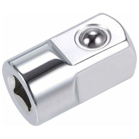 Adaptador de enchufe reductor  de 1/4 de pulgada hembra a 1/2 pulgada macho en acero Cr-V