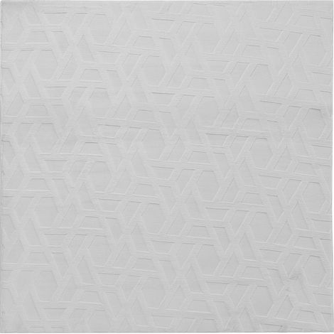 Area Rug Light Grey Fabric 160 x 160 x 160 cm Jacquard Square Shape Accent Rug ANTERO (1/5)