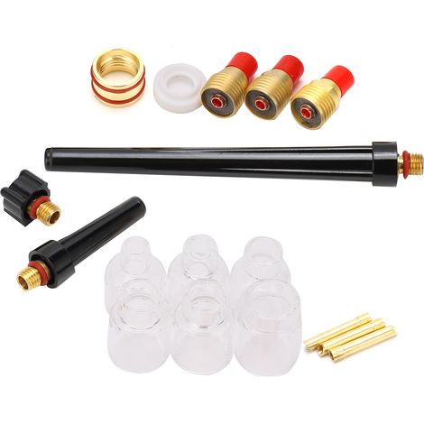Kit de rechange pour torche de soudage, buses en laiton 2mm et verre pour WP9/20