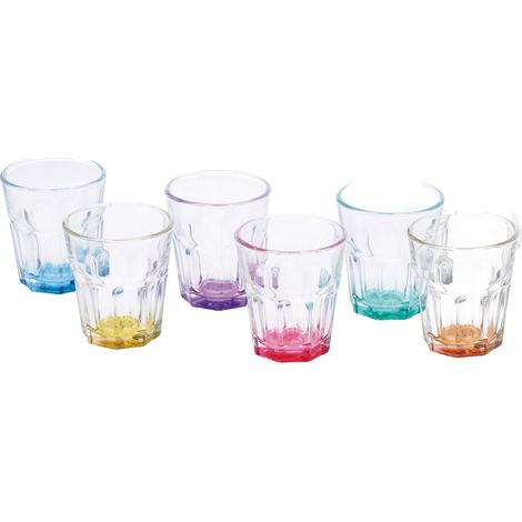 Ad Trend Set 6 Bicchierini Neto 5,5 Cl Vetro Colorato