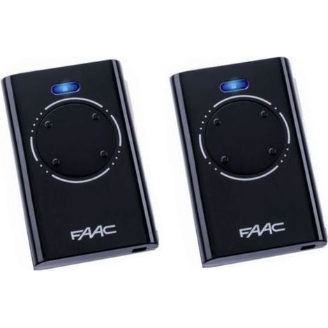 Pack de 2 Télécommande FAAC XT4 868 SLH NOIR (1/3)