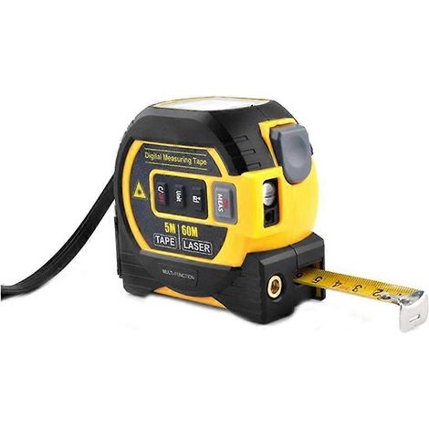 Mètre ruban laser 3 en 1, télémètre laser haute précision, ruban en acier - FFY (1/4)