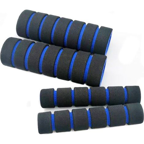1 paio di coprimanubrio in schiuma antiscivolo per biciclette, impugnature antiscivolo, impugnature in spugna, forma ergonomica, buon assorbimento degli urti (1/5)