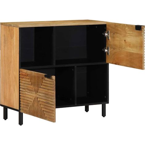 Maison Exclusive - Buffet marron 80x33x75 cm bois massif de manguier (1/5)