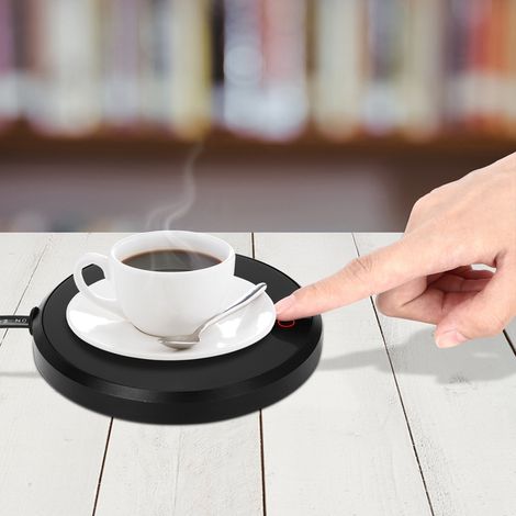 Sous-tasses chauffantes électriques étanches et tactiles pour café et thé (prise UE 220 V) (1/5)