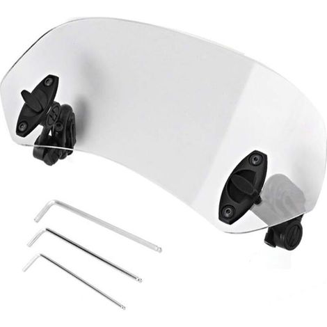 Extension Bulle Moto, Extension Pare Brise Moto Universel Moto Clip Réglable Pare-Brise-Vent Accessoires de Pare-Brise (1/4)
